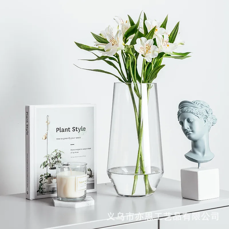 Декоративная стеклянная ваза в европейском стиле украшение для дома | Дом и сад