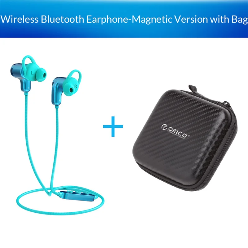 ORICO Магнитный Водонепроницаемый спортивный бас беспроводной Bluetooth наушники Встроенный микрофон с Hifi наушники для iPhone xiaomi смартфон ПК - Цвет: P9S PBS95 bags