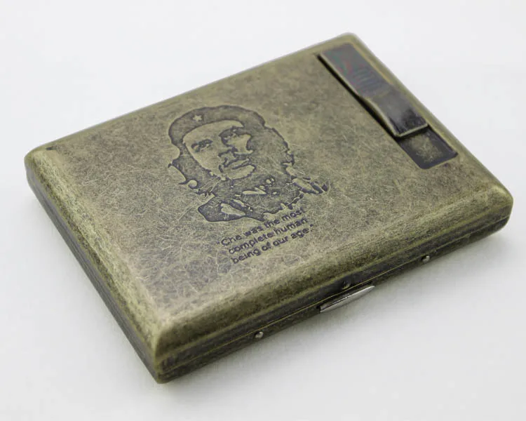 Универсальный чехол для сигарет 20шт с зажигалкой USB зарядка Запасной нагревательный провод 107*80*20 мм - Цвет: No2