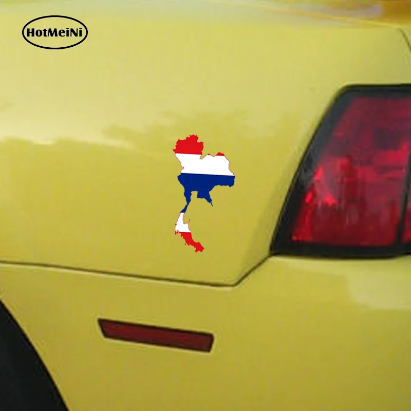 HotMeiNi автомобильный Стайлинг Таиланд карта флаг 3D Автомобильная наклейка бампера