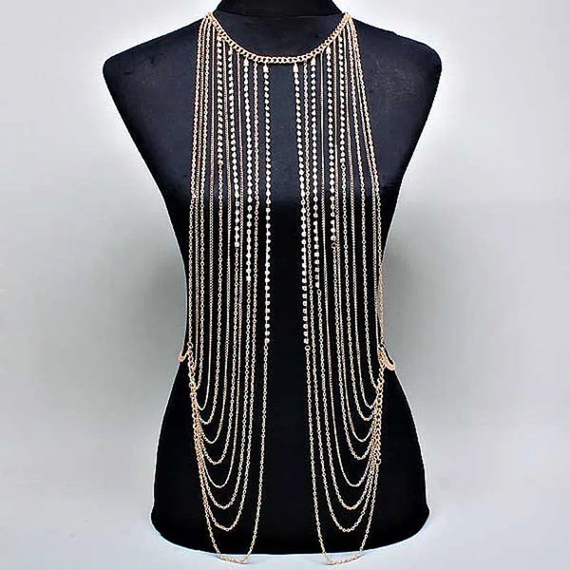 Подарок сексуальное тело женские ожерелья с цепочками и кулоны из нержавеющей