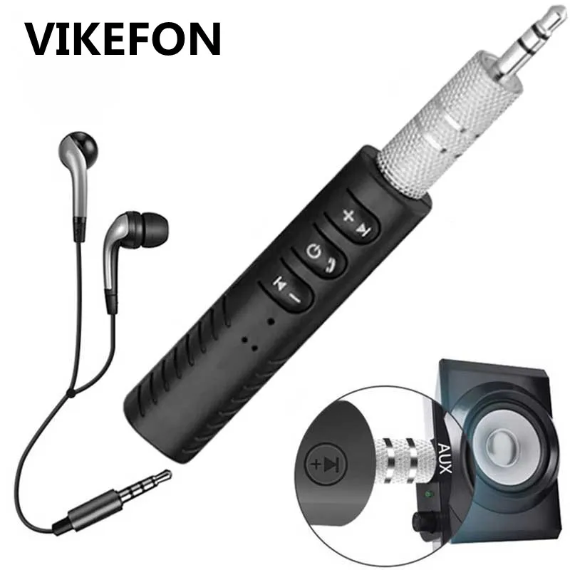 VIKEFON Bluetooth приемник автомобильный зажим AUX 3 5 мм Беспроводной MP3 музыкальный аудио