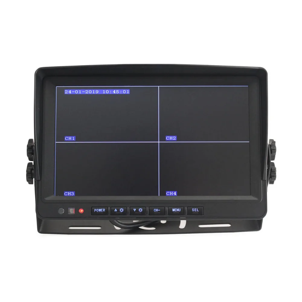 DIYSECUR AHD 9 дюймов Сплит QUAD Автомобильный Монитор 960P AHD IR ночное видение камера заднего вида Водонепроницаемая с SD картой видео запись