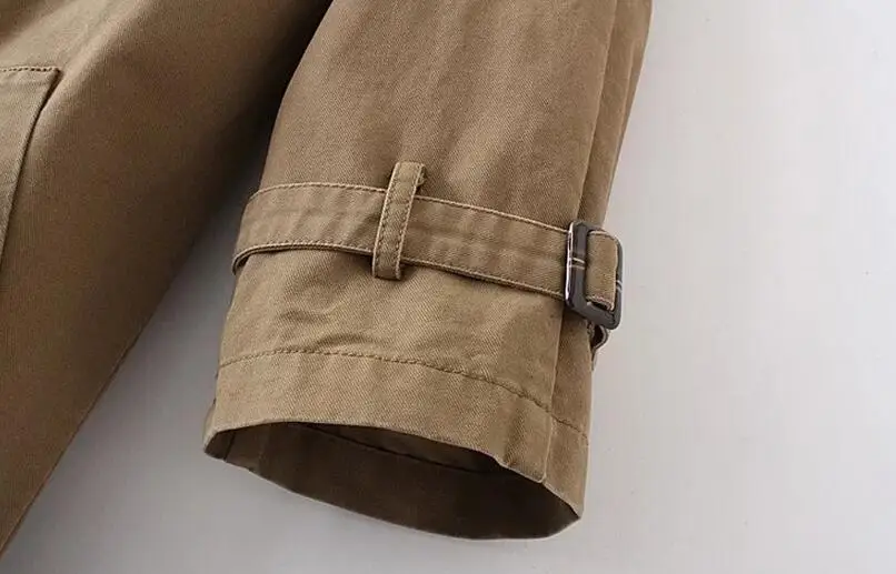 Женский Длинный модный свободный двубортный тренчкот для отдыха новинка