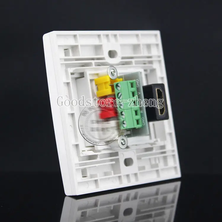 

Wall Face Plate 3RCA AV + HD HDMI Port Socket Assorted Panel Faceplate Outlet
