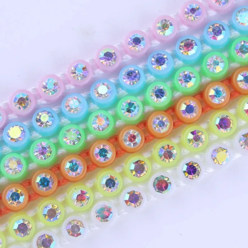 Taidian SS6 горный хрусталь окантовка для Powwow Beadwork 300 ярдов/партия каждый цвет 10 ярдов