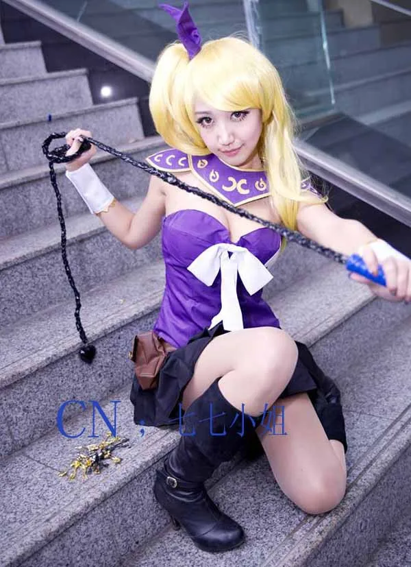 Косплей Костюм Люси харфилии с хвостом феи сексуальные аниме костюмы для
