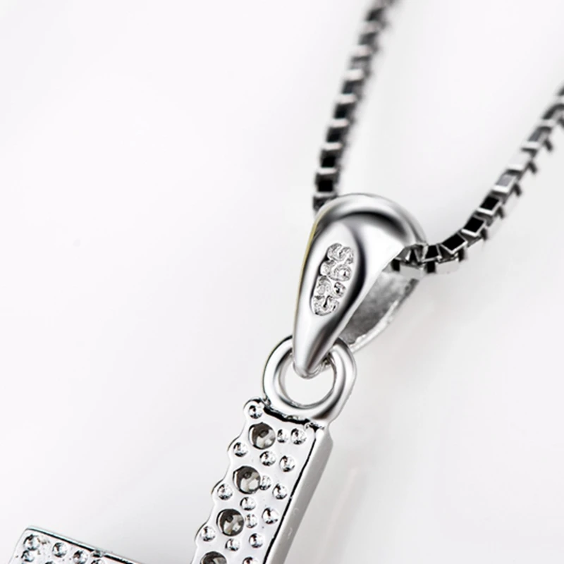 Подарок на день Святого Валентина подлинный кулон в виде сердца из серебра 925