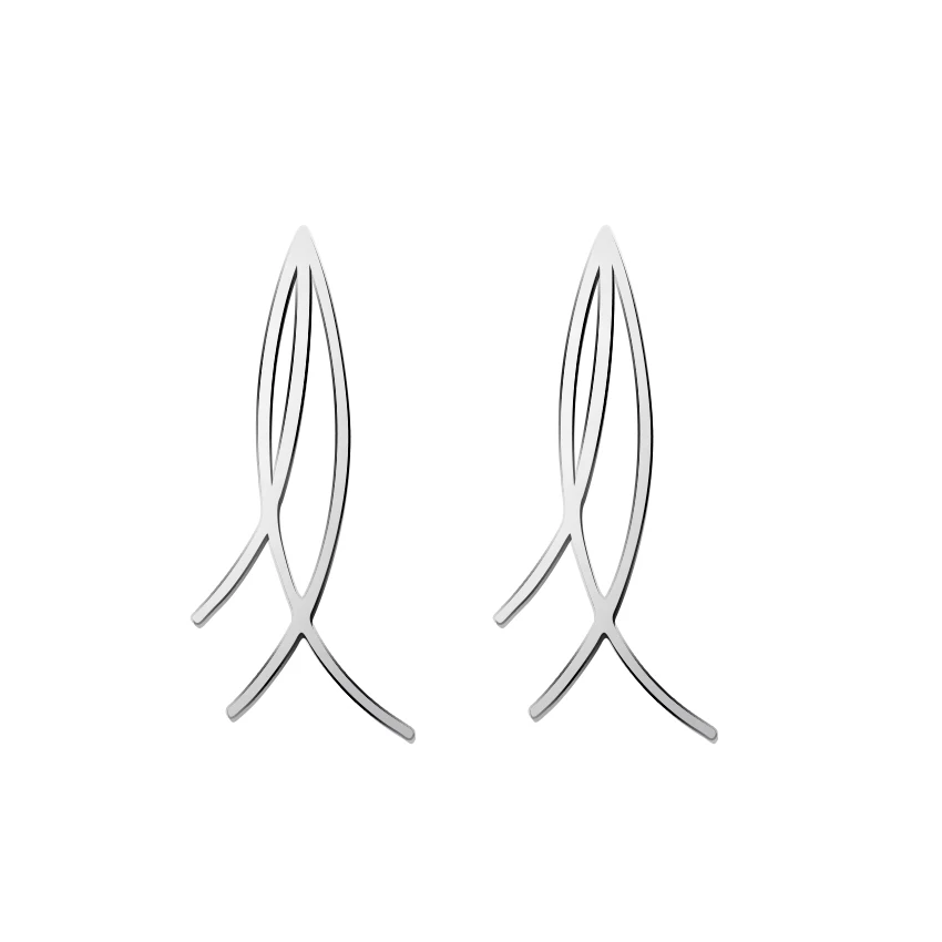 10 пар Женские Модные Brincos Нержавеющая сталь длинные ветви Серьги Bijoux Femme очарование уха аксессуары Новое поступление