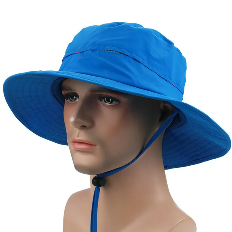 Прямая продажа рыболовная шляпа Водонепроницаемая дышащая темно-синяя Кепка