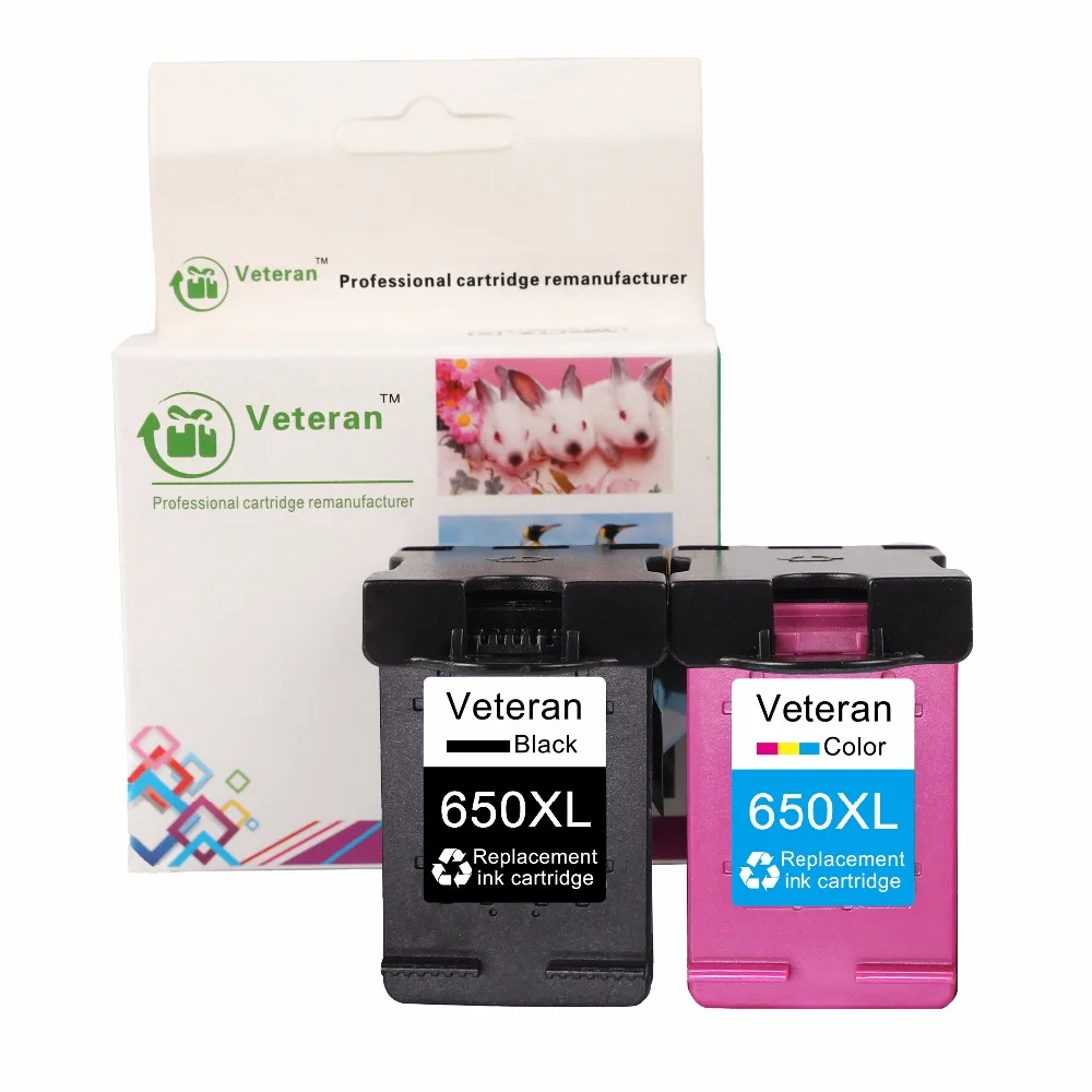 Замена чернильного картриджа совместимого с hp 650 XL для Deskjet 1015 1515 2515 2545 2645 3515 3545 4515