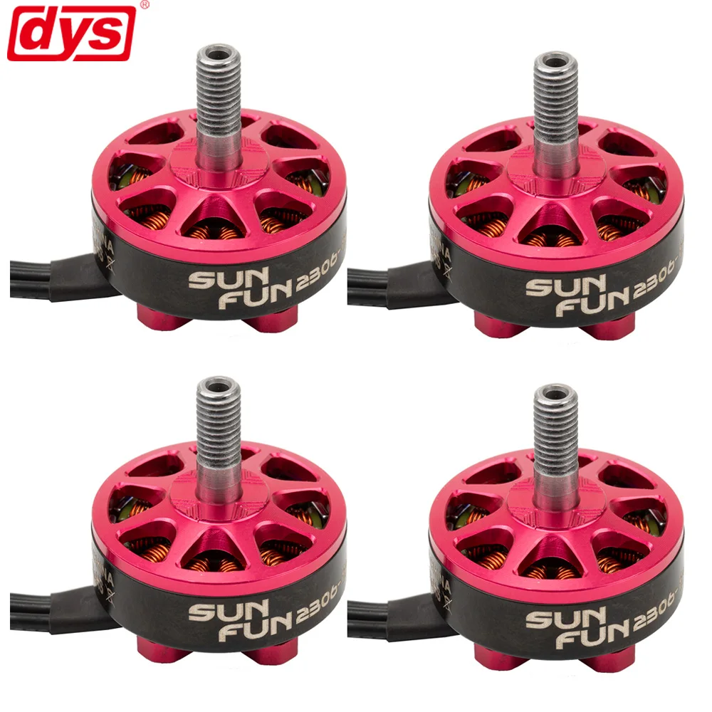 DYS SUN FUN SF2306 1750KV/2500KV CW резьба FPV гоночный бесщеточный двигатель для