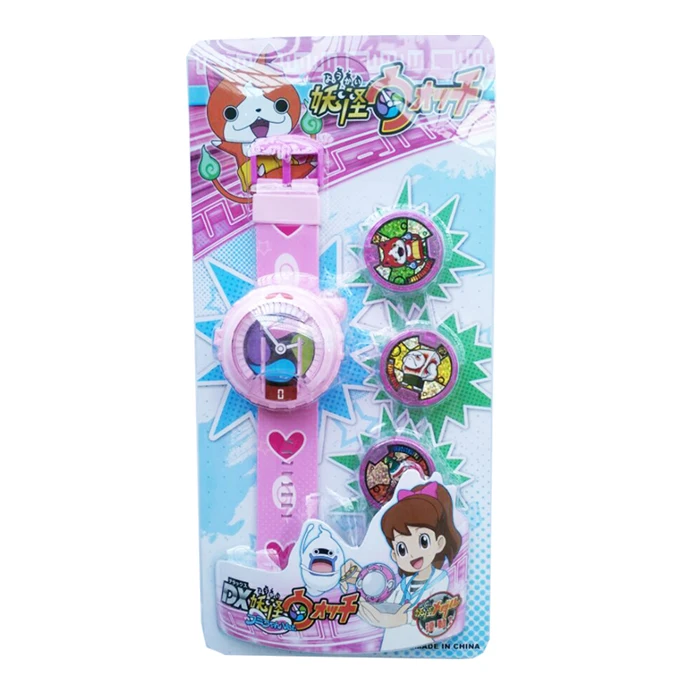 Новый DX Yokai Watch Японии аниме освещение Звук часы медаль детские подарки (смотреть