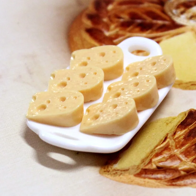 20pcs/lot resin flat back kawaii simulation food Cheese 16mm decor crafts bonsai home DIY | Украшения и аксессуары