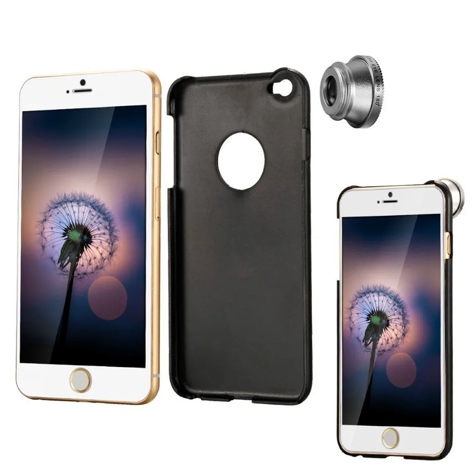 2017 объектив для телефона с чехлами телефонов 3 в 1 линзы Рыбий глаз рыбий