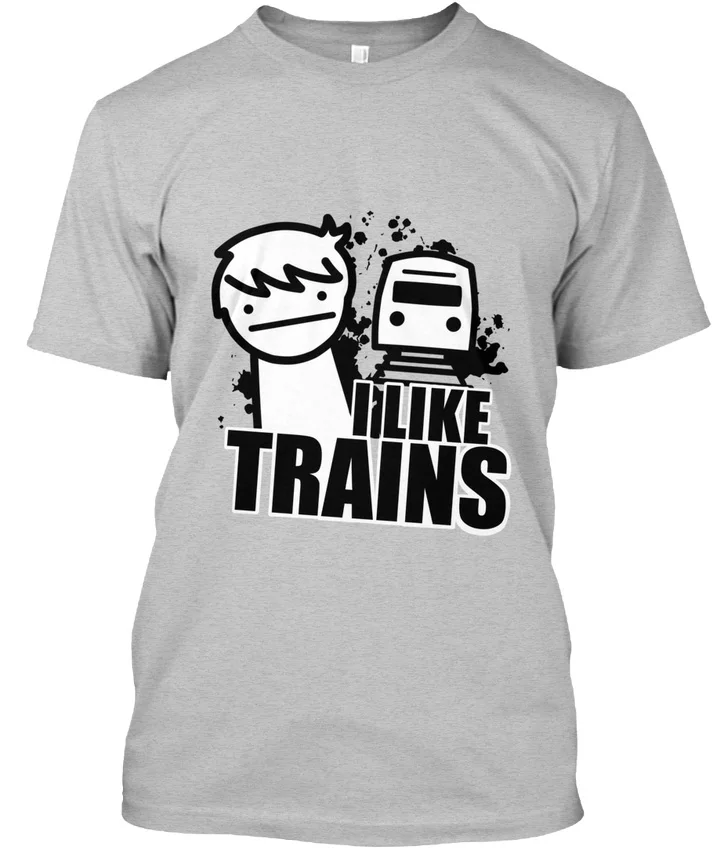 Я люблю поезда asdf кино-Премиум Футболка | Мужская одежда