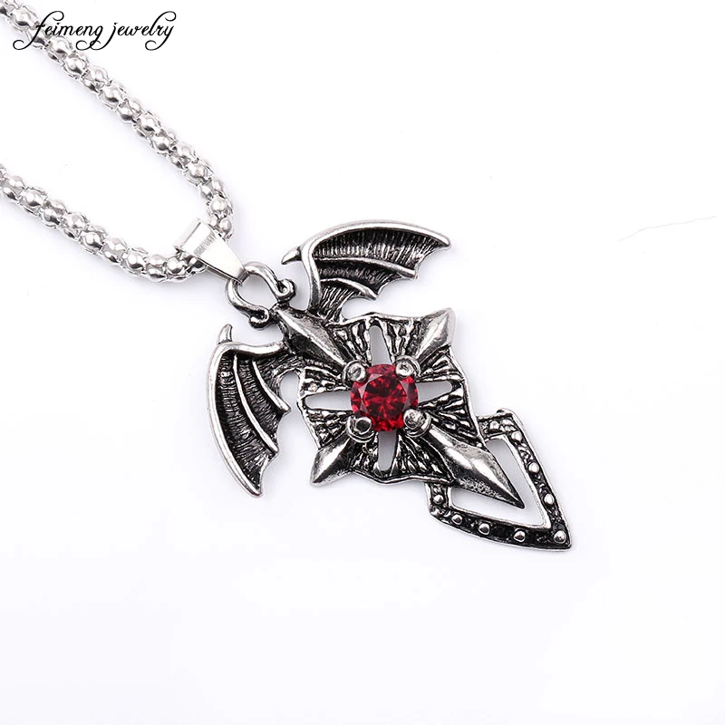 Ожерелье с кулоном в виде меча и Креста из нержавеющей стали|sword pendant|chain chokernecklace