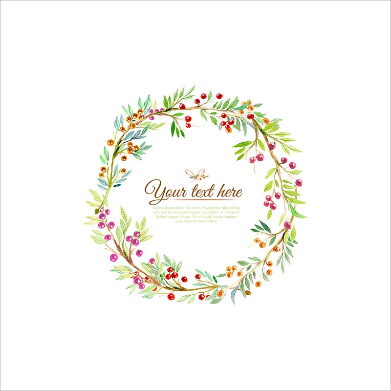 Flower garland tablecloth hand-painted pastoral cloth art for home round square tea table Cover for Wedding Table Decoration - Цвет: B04-5
