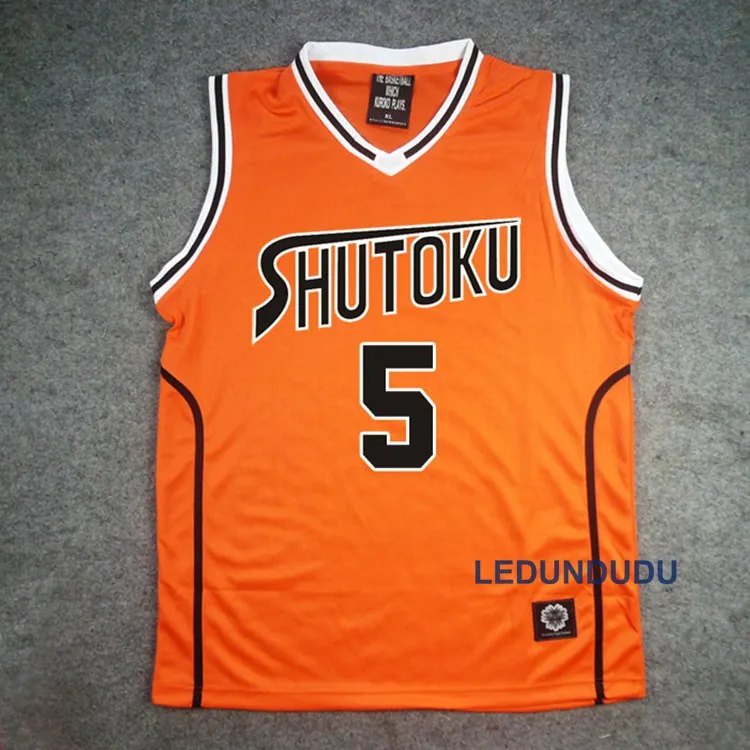 O5 Аниме Куроко но басуке корзина Косплей Shutoku школьная форма Midorima Shintaro для мужчин Джерси Спортивная футболка шорты набор 4 5 6 - Цвет: O5