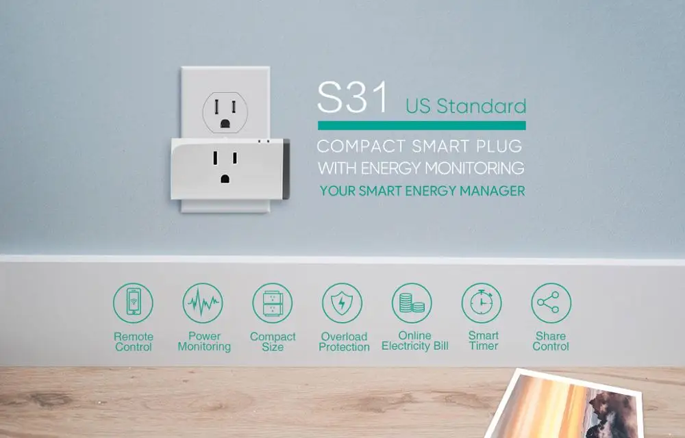 Фабрика Sonoff S31 умная розетка США Тип Wi-Fi розетка Smart Plug монитор энергопотребление работает с Alexa Google домашнее гнездо
