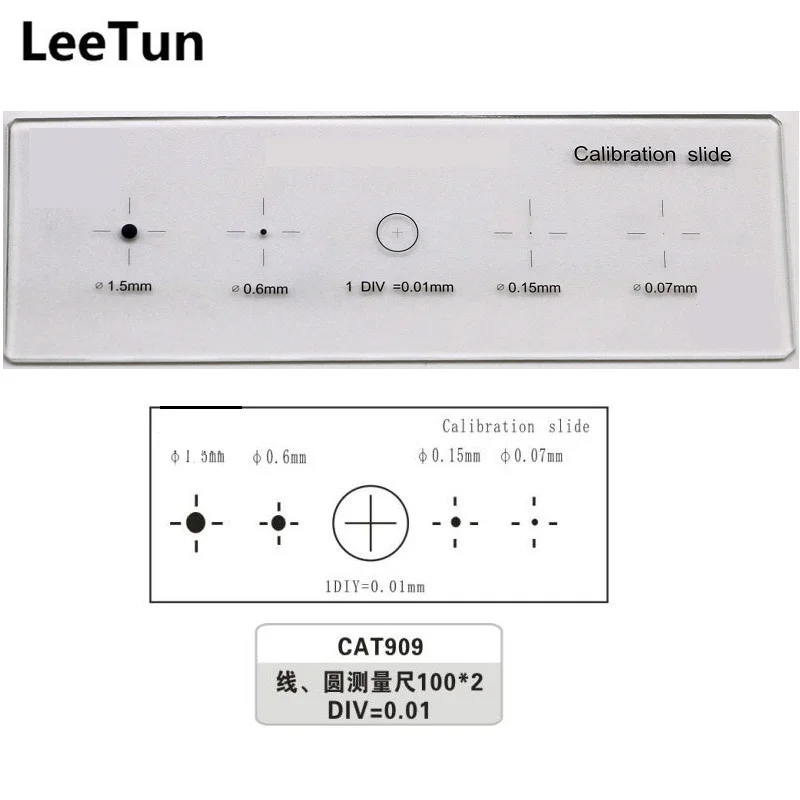 LeeTun Крест Dot 0 01 мм Микрометр калибровки логарифмической линейки с четыре точки для микроскопа 1 5 6 15 07 CAT909|stage