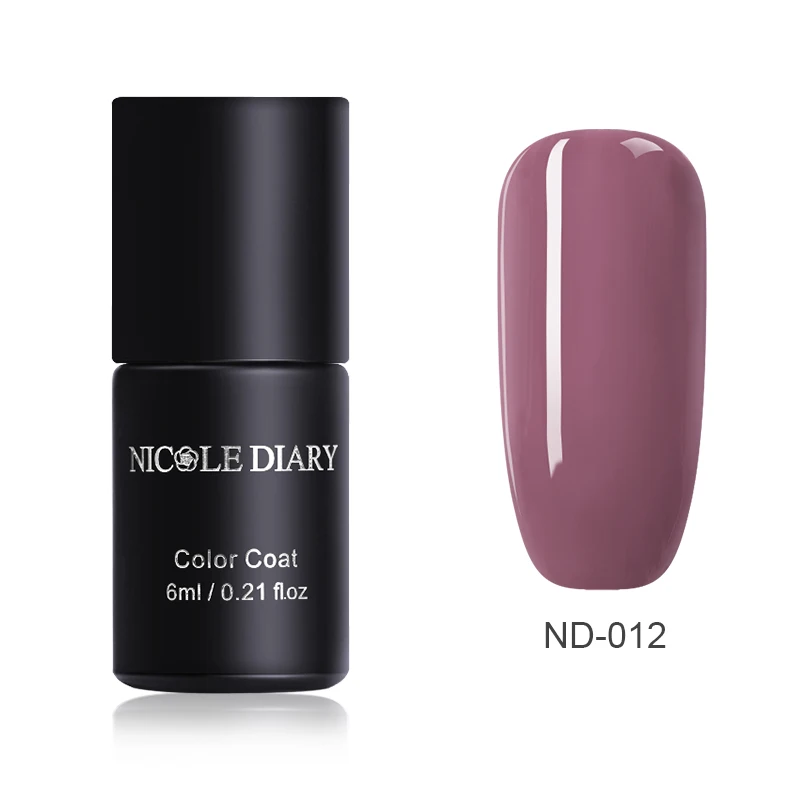 Nude ND-012 NICOLE дневник одношаговый лак для ногтей УФ-гель серый красный серия блеск замочить от гель-лака нет необходимости базовое верхнее покрытие ногтей DIY - Цвет: Nude ND-012