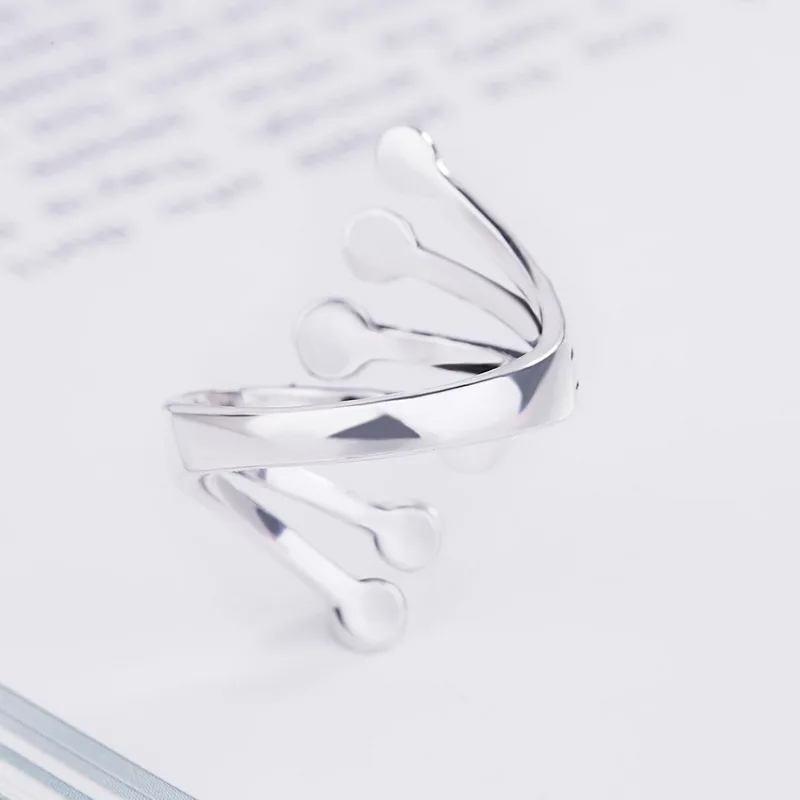 2019 Bijoux бисер серебряного цвета кольца для женщин подарок дам регулируемый размер