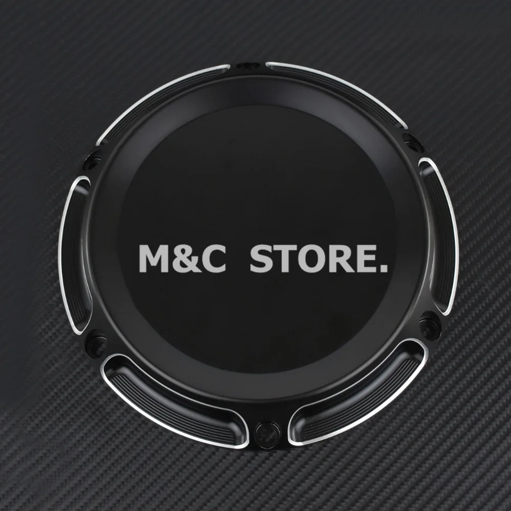 Мотоцикл черный крышка сцепления ГРМ 6 отверстий Крышка для Harley спортивный