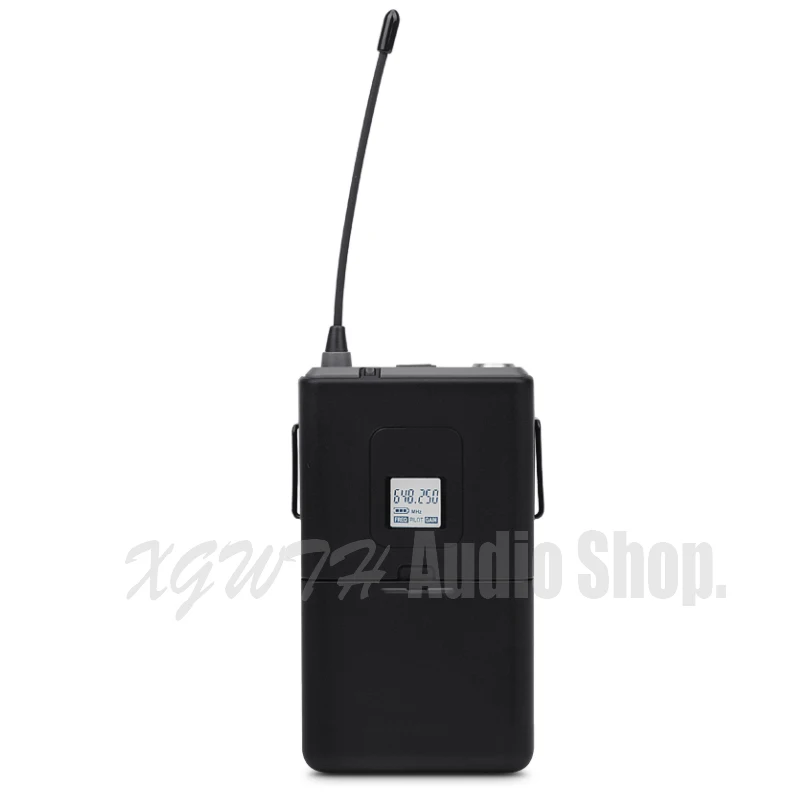 

UHF GLXD4 Karaoke Handheld Musical Instrument Bodypack Wireless Microphone 2 Channel Frequency Adjustable Professional System