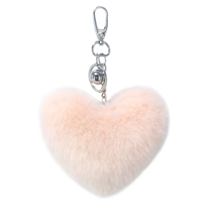 Новая милая искусственная имитация норки Сердце брелок подвеска Дамская сумка