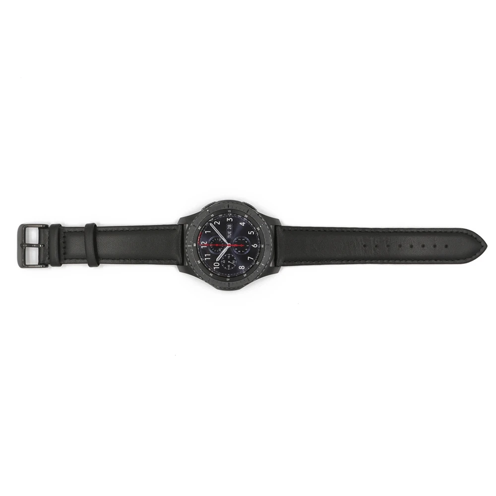 Ремешок URVOI для Samsung Galaxy Gear S3 R760 R770 черный ремешок из натуральной кожи