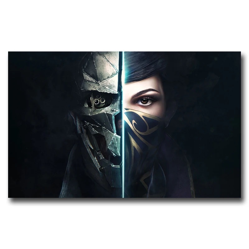 FOOCAME Dishonored видео игра искусство шелковая ткань постер печатает домашний Декор стены картина 12x19 15x24 19x30 22x35 30x48 дюймов - Цвет: 012