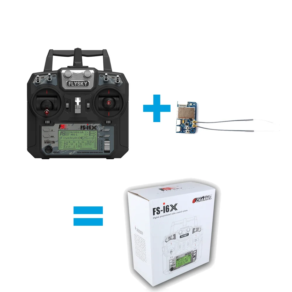 Новые Flysky FS-i6X 2.4 ГГц 10CH rc-передатчик с I-BUS приемник для RC Heli Quadcopter самолет