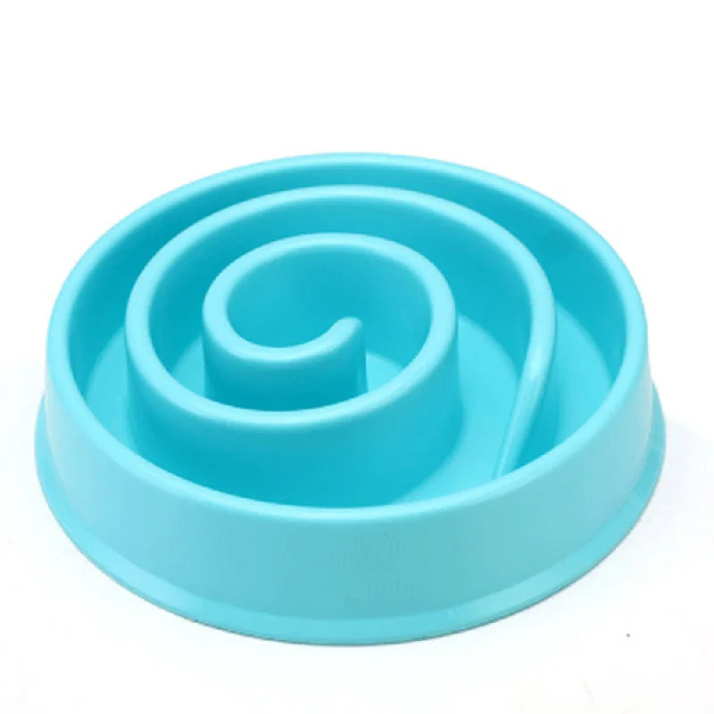 

Anti Choke Pet Bowl Slow Feeding Dish Anti-Gulping Slow Down eating Food Feed Bloat for dog cat