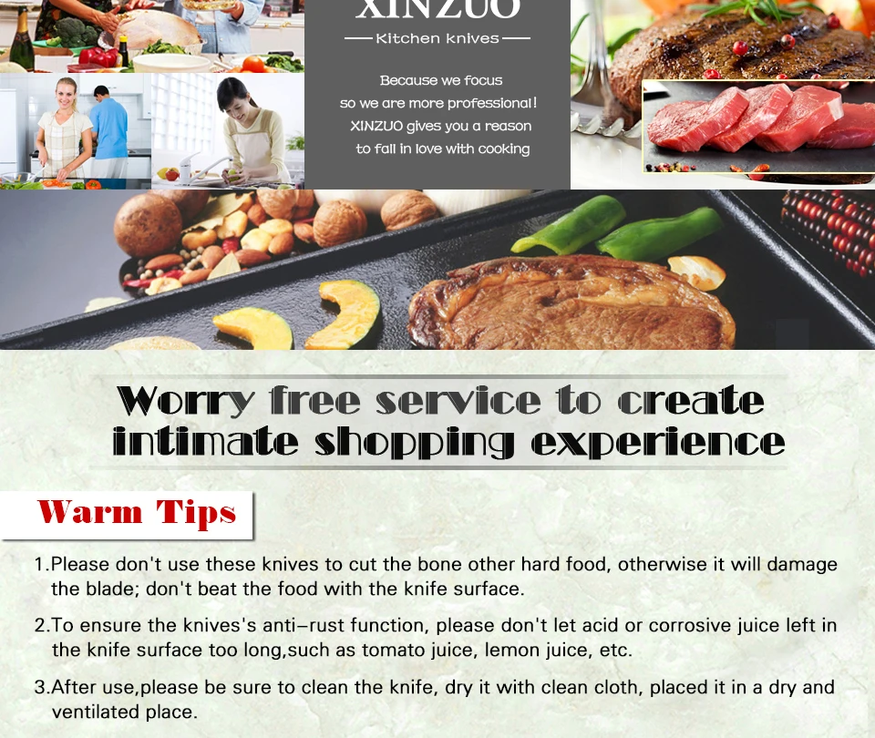 XINZUO 8 ''шеф-повара Knife3 слой 440C ядро клада Стальные Кухонные ножи Gyutou кухонные инструменты G10 ручка из нержавеющей стали резак
