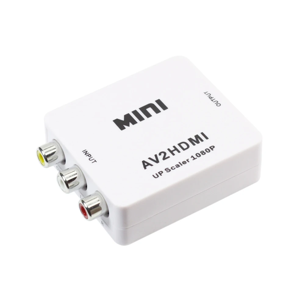 AIXXCO MINI AV to HDMI Audio Converter RCA Male Female Signal Switch Box 1080P for TV VHS VCR DVD | Электроника