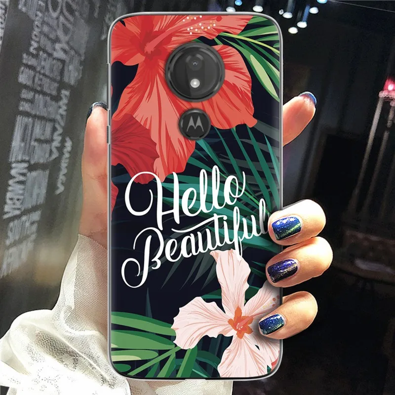 Чехол для Motorola Moto G7 Play силиконовый чехол задняя крышка мультяшный милый мощный