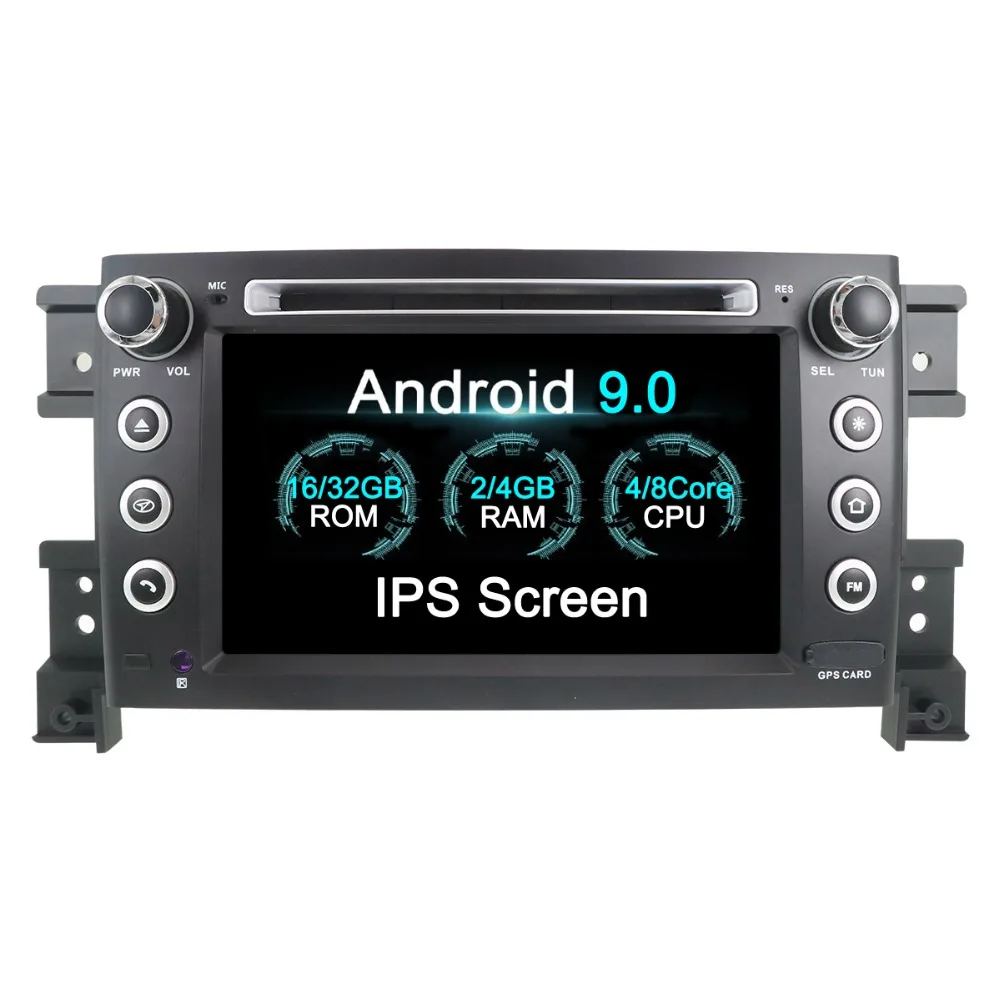 Автомобильный dvd-плеер IPS Android 9 0 для Suzuki Grand Vitara 2005-2012 мультимедийное головное