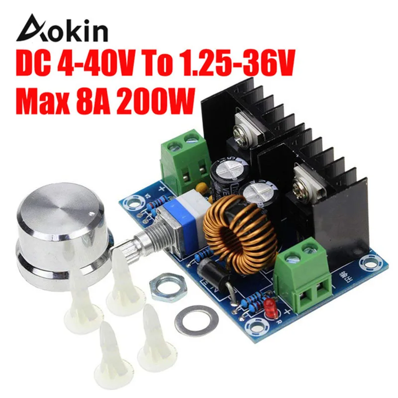 

1PC DC-DC Step Down Buck Converter DC To Dc Power Supply XL4016 PWM Adjustable 4-40V To 1.25-36V Step-Down Board Module
