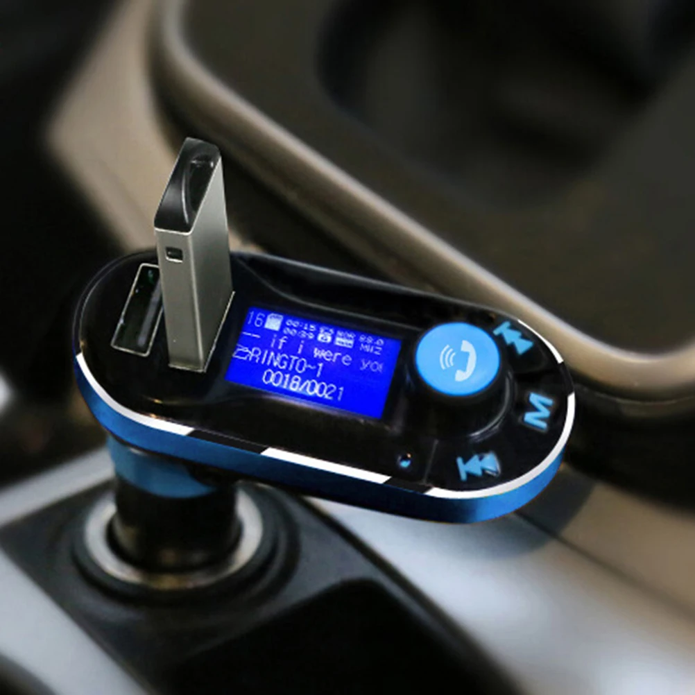 Прикуриватель автомобильный Радио mp3 плеер с USB Bluetooth fm передатчик для автомобиля
