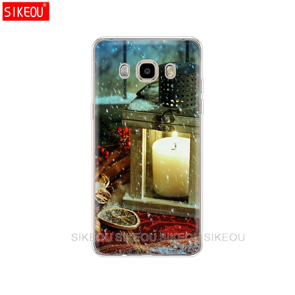 Силиконовый чехол для телефона Samsung Galaxy J1 J2 J3 J5 J7 MINI 2016 2015 prime case New Year Merry