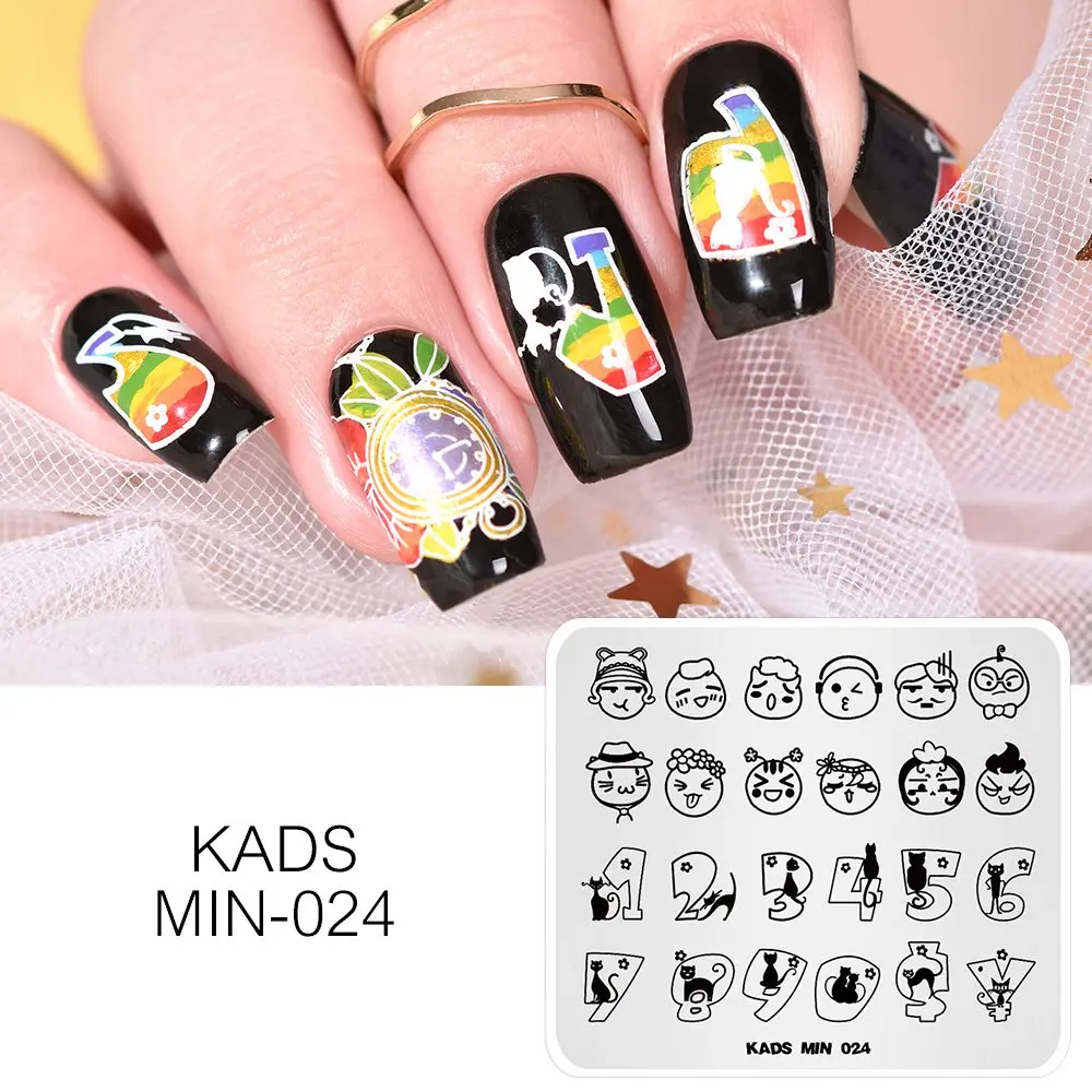 Шаблоны дизайна KADS для маникюра 10 вариантов 1 шт.|manicure plate|designer platesplate design |