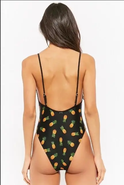 Женский цельный купальник бикини с регулируемым ремешком большого размера