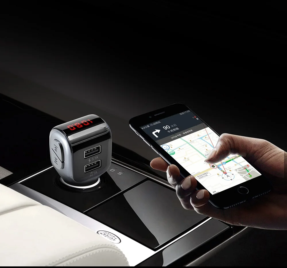 Bluetooth 5,0 FM передатчик Bluetooth Car Kit громкой связи MP3 плеер Dual USB Зарядное устройство U диск Play автомобильный модулятор аксесс