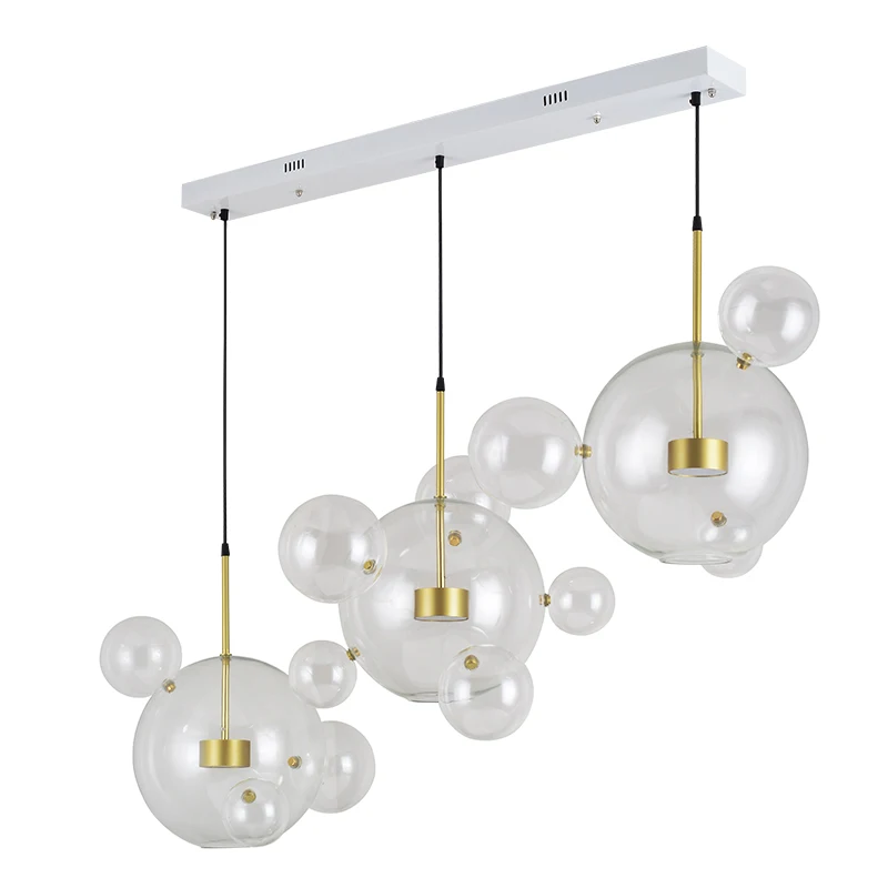 

Nordic simple bubble lamp creative elements post-modern LED bedroom living room dining room glass chandelier