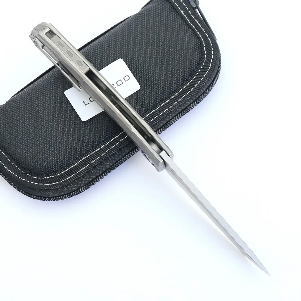 Складной нож LOVOCOO RUS RFT карманный D2 с титановой ручкой тактический охотничий