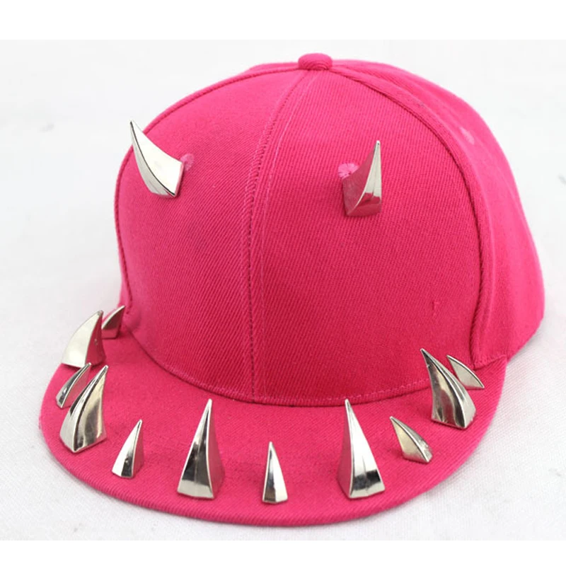Новинка бык рога Snapback кепки s мужские Панк бейсболки s женские Панк Рога кепки хип-хоп бейсболки для мужчин и женщин Мода