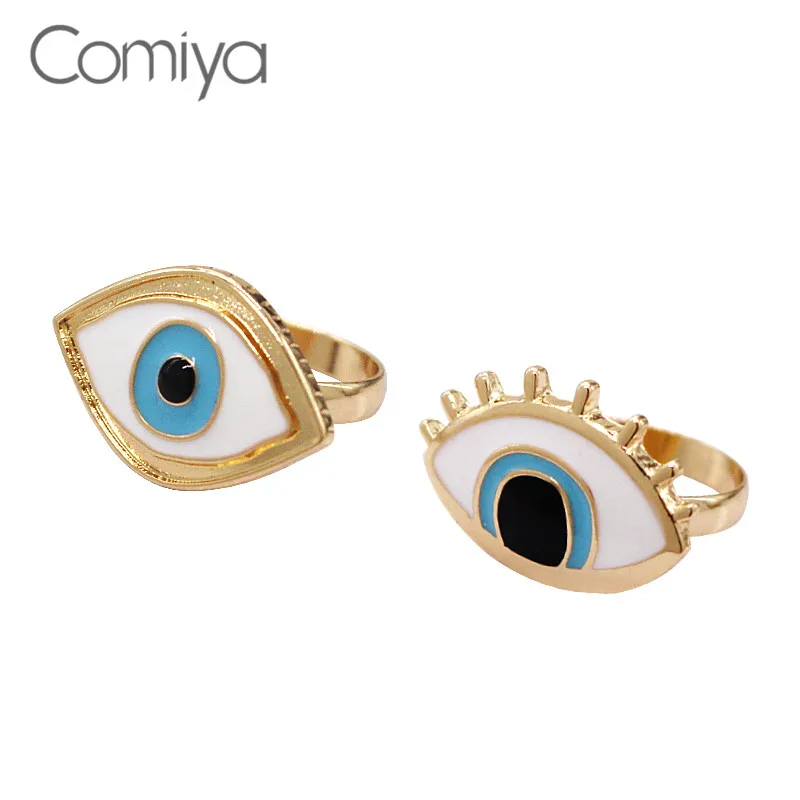 Comiya сплав золотого цвета Bague Homme ювелирные изделия Большой эмаль подарок Анель