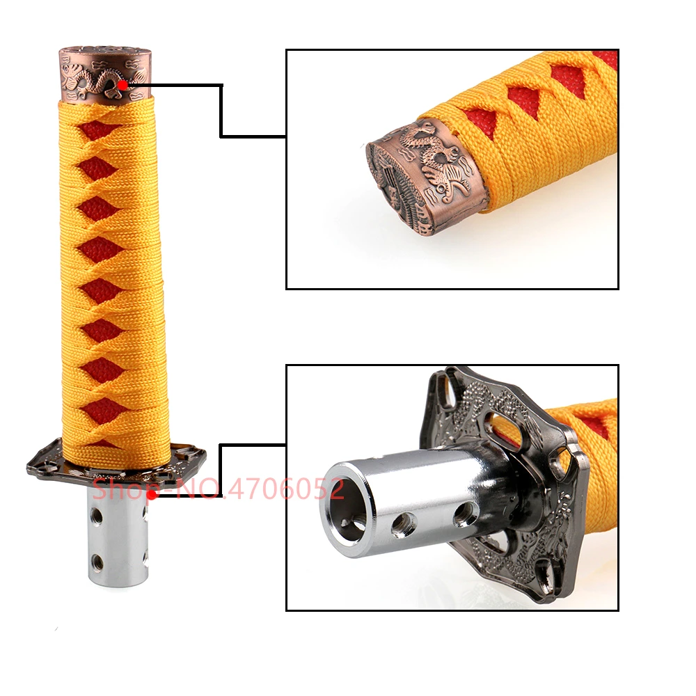 Универсальная рукоятка переключения меча самурая JDM Катана с металлическим