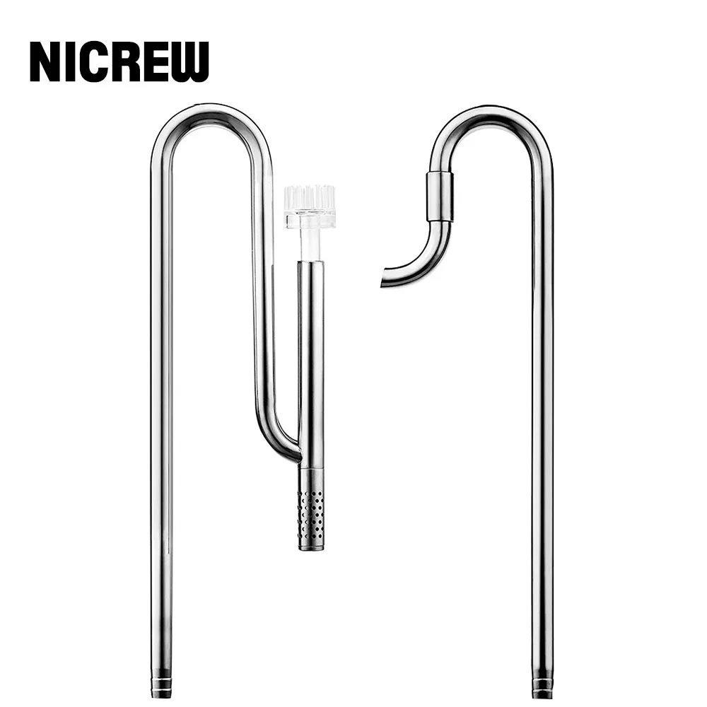 

Труба для аквариума NICREW, из нержавеющей стали, с поверхностным скиммером